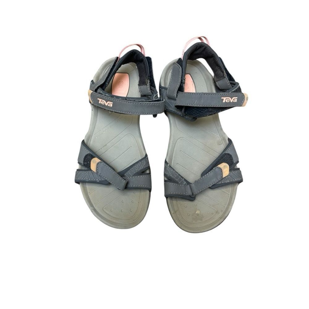 Teva Women’s Size 10 Sport Hiking Sandals Gray Adjustable Outdoor Trail Comfort
